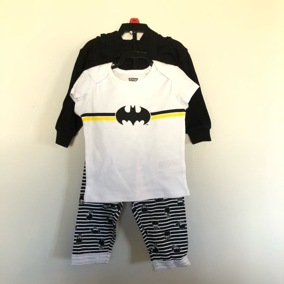 Justice League | Kid's 3 Piece Batman Clothing Set | Black | Various Sizes - Picture 2 of 3